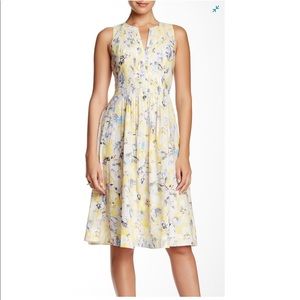 Rebecca Taylor Aloha Print Pintuck Dress